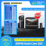 מצלמת רכב DDPAI Z60 עם 2 מצלמות